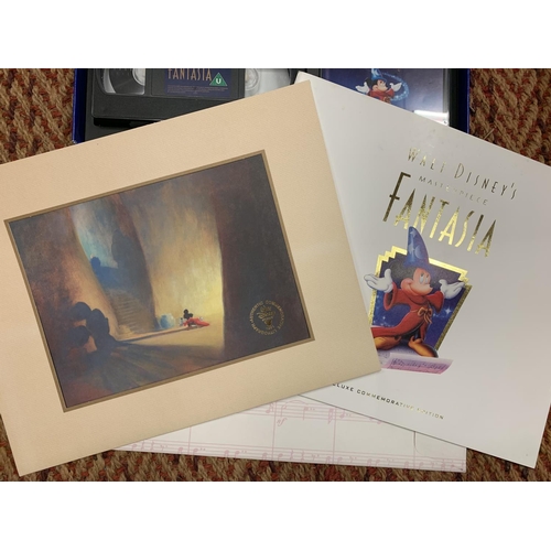 406 - A BOXED LIMITED EDITION WALT DISNEY'S 'FANTASIA' COLLECTION TO INCLUDE VIDEOS AND CD'S AND COA