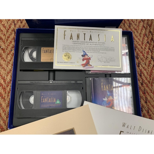 406 - A BOXED LIMITED EDITION WALT DISNEY'S 'FANTASIA' COLLECTION TO INCLUDE VIDEOS AND CD'S AND COA