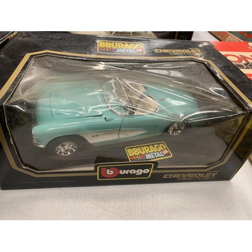 417 - A BOXED 'DIE-CAST CHEVROLET CORVETTE' MODEL CAR