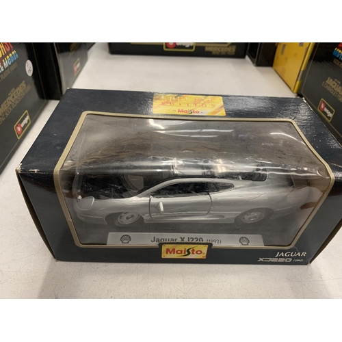 423 - A BOXED 'MAISTO JAGUAR XJ' MODEL CAR