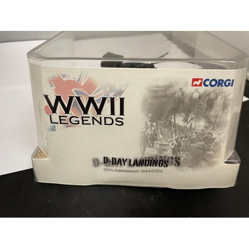 441 - A BOXED CORGI MODEL SHERMAN TANK FROM THE D- DAY LANDINGS RANGE