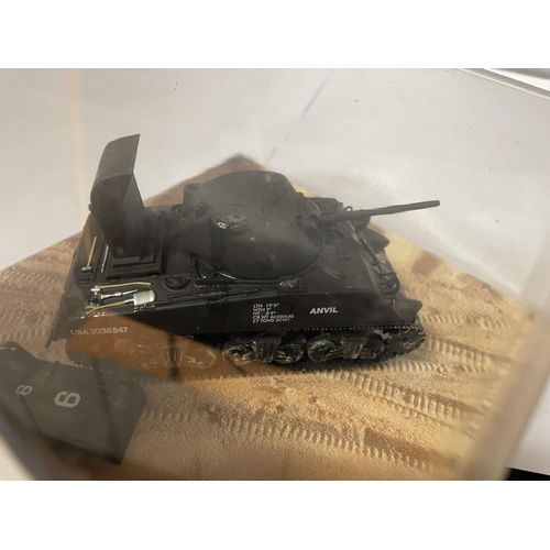 441 - A BOXED CORGI MODEL SHERMAN TANK FROM THE D- DAY LANDINGS RANGE