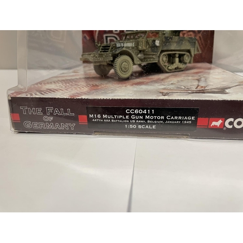 442 - A BOXED CORGI MODEL M16 MULTIPLE GUN MOTOR CARRIAGE FROM THE VE DAY RANGE - NUMBER CC60411