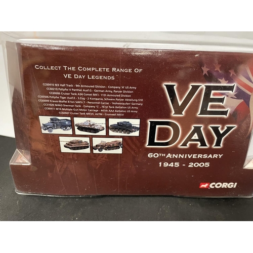 442 - A BOXED CORGI MODEL M16 MULTIPLE GUN MOTOR CARRIAGE FROM THE VE DAY RANGE - NUMBER CC60411