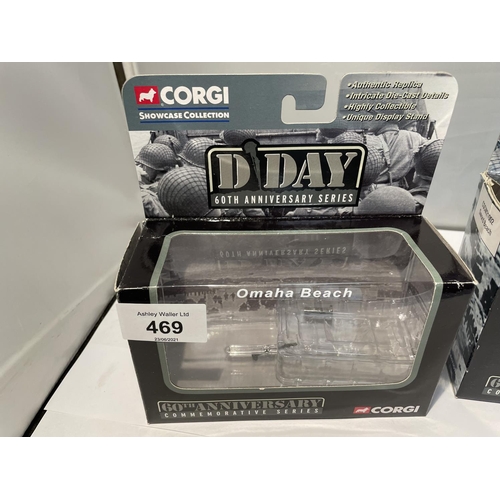 469 - THREE CORGI D-DAY LANDINGS TANK BOXES