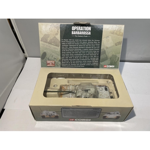 479 - A BOXED CORGI MODEL PANTHER TANK FROM THE OPERATION BARBAROSA RANGE - NUMBER CC60203