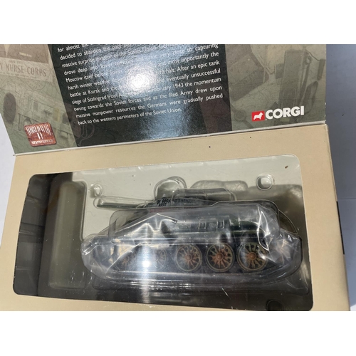 480 - A BOXED CORGI MODEL T34 TANK FROM THE OPERATION BARBAROSA RANGE - NUMBER CC51602