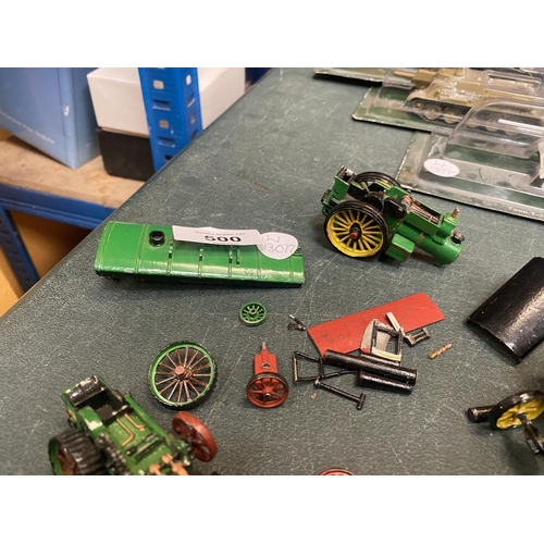 500 - VARIOUS MODEL STEAM ENGINES AND PARTS