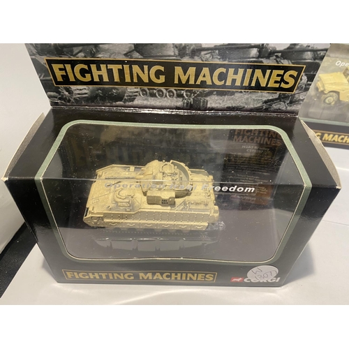 504 - FIVE BOXED CORGI MILITARY VEHICLES