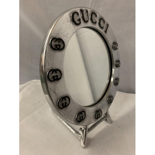 45A - A GUCCI STYLE DRESSING TABLE MIRROR