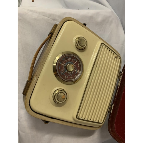 53 - A 'HIS MASTERS VOICE' PORTABLE RADIO