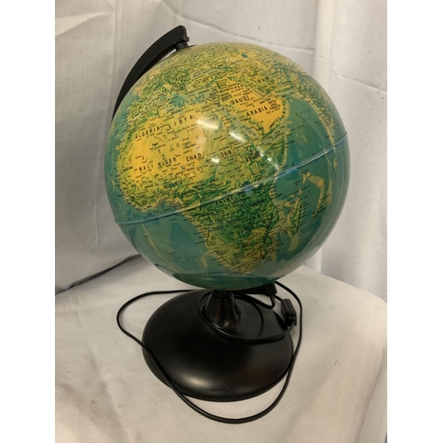 63 - AN ELECTRIC LIGHT UP GLOBE