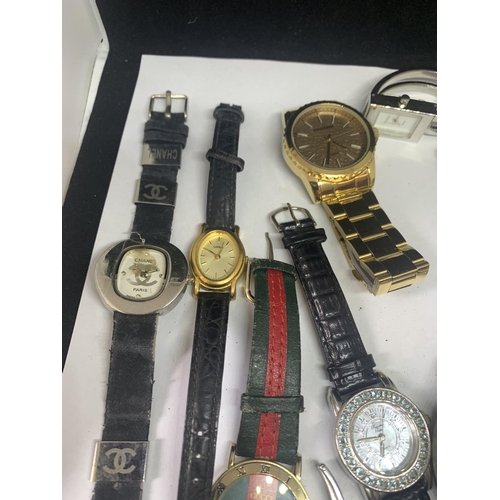 518 - THIRTEEN VARIOUS FASHION WATCHES