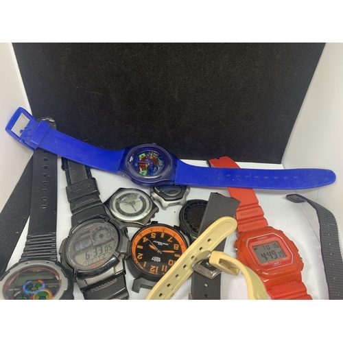 527 - VARIOUS WATCHES TO INCLUDE DIGITAL EXAMPLES