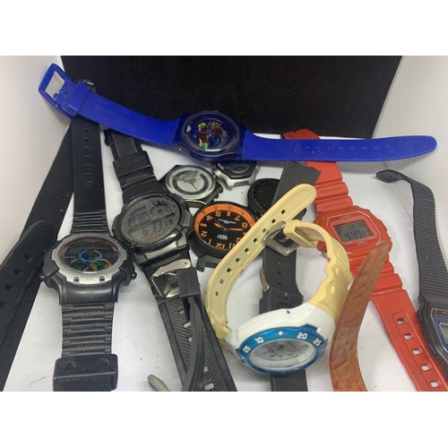 527 - VARIOUS WATCHES TO INCLUDE DIGITAL EXAMPLES