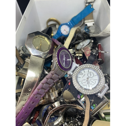 528 - A VERY LARGE QUANTITY OF VARIOUS WATCHES TO INCLUDE LORUS, TIMEX, OASIS, SESKY, STORM, NEXT ETC