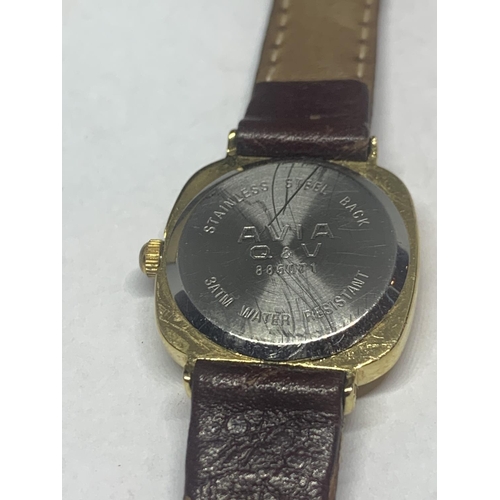 672 - A BOXED AVIA WRIST WATCH SEEN IN WORKING ORDER BUT NO WARRANTY