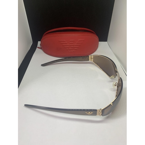 687A - A PAIR OF ARMANI SUNGLASSES WITH A CASE