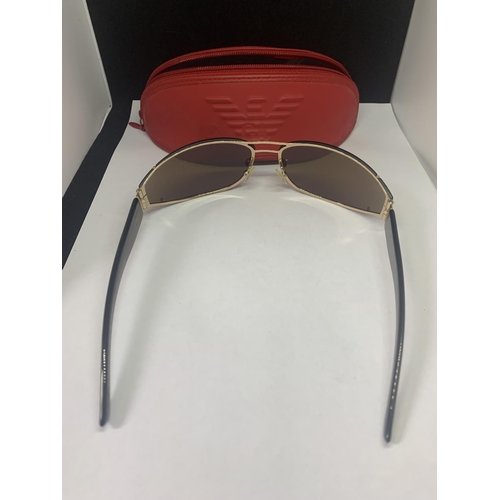 687A - A PAIR OF ARMANI SUNGLASSES WITH A CASE