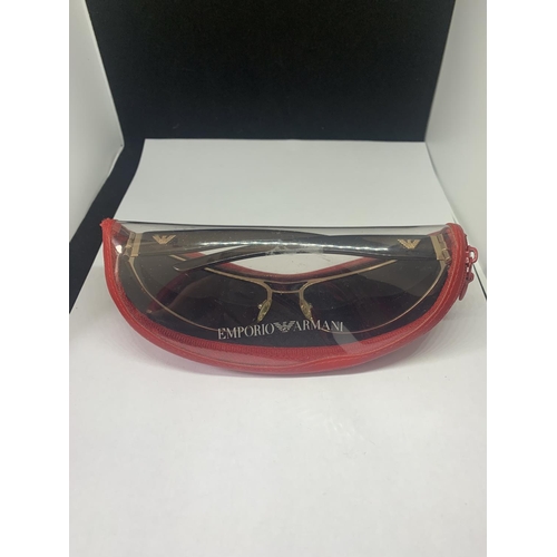 687A - A PAIR OF ARMANI SUNGLASSES WITH A CASE