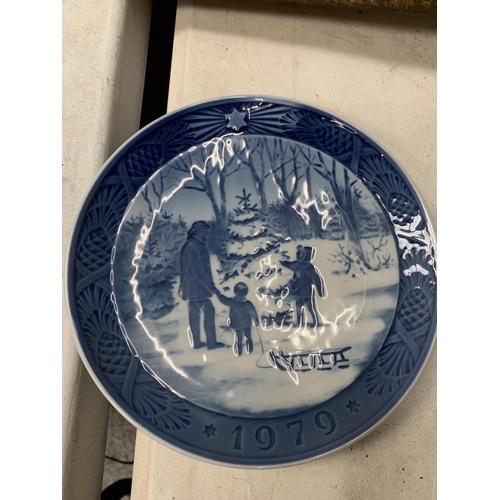 15a - TEN ROYAL COPENHAGEN CHRISTMAS PLATES 1978 TO 1987