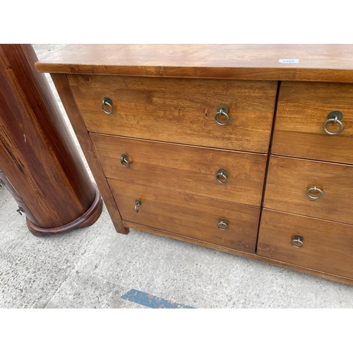 2452 - A MODERN SIX DRAWER BEDROOM CHEST