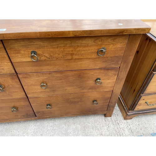 2452 - A MODERN SIX DRAWER BEDROOM CHEST