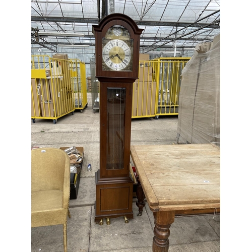 2457 - A MODERN TEMPUS FUGIT LONG CASE CLOCK