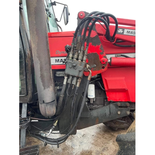 107 - MASSEY FERGUSON 6190 TRACTOR WITH FORE END LOADER R REG -ELECTRICS NEED ATTENTION+ VAT