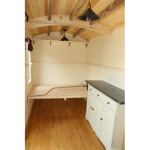 104 - A SHEPHERD'S HUT - CEDAR CLADDING -75 MIL KINGSPAN INSULATION-OAK FLOOR-FIXED BED-EN SUITE-SHOWER 12... 