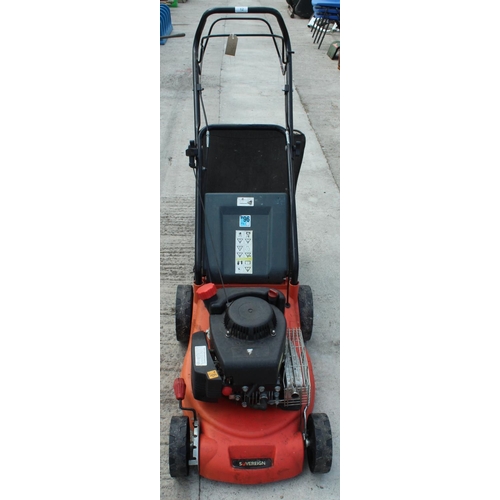 12 - SOVEREIGN PETROL SELF PROPELLED LAWN MOWER  NO VAT