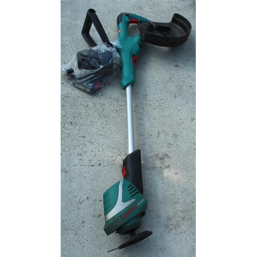 13 - BOSCH 370 ELECTRIC LAWN MOWER & BOSCH STRIMMER  NO VAT