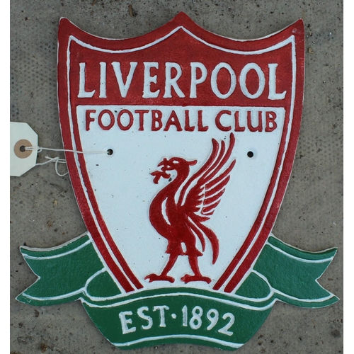 24 - CAST IRON LIVERPOOL SIGN -NO VAT