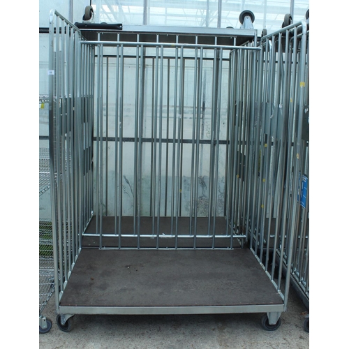 59 - 3 CROME FRAMED TROLLEYS
4'7