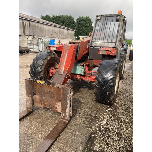 103 - MANITOU TELESCOPIC LOADER + PALLET TINES OWNED FROM NEW 15 YEARS NOT BEEN ON ROAD SO NO LOG BOOK USE... 