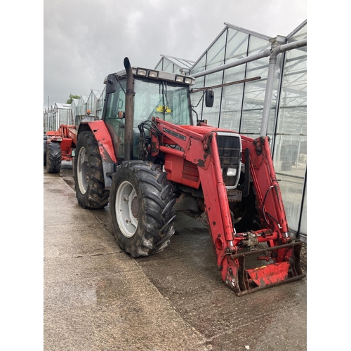 107 - MASSEY FERGUSON 6190 TRACTOR WITH FORE END LOADER R REG -ELECTRICS NEED ATTENTION+ VAT