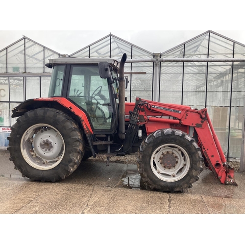 107 - MASSEY FERGUSON 6190 TRACTOR WITH FORE END LOADER R REG -ELECTRICS NEED ATTENTION+ VAT