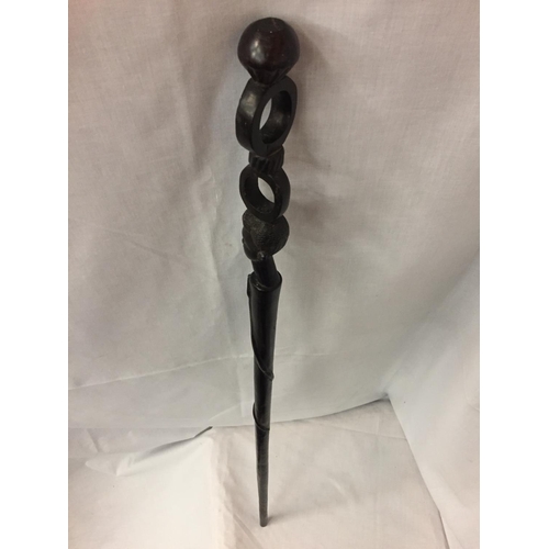 Snake staff hand carved from africa top