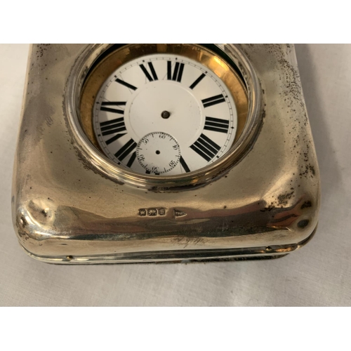 33 - A GOLIATH POCKET WATCH, NO HANDS BUT MOVEMENT WORKING AT TIME OF CATALOGING IN A FITTED WALKER AND H... 