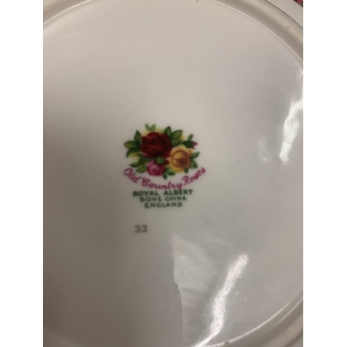 206 - FORTY PIECES OF OLD COUNTRY ROSES DINNER WARE TO INCLUDE TRIOS, DINNER PLATES, MEAT PLATE ETC