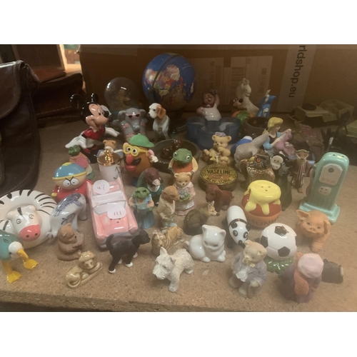 300 - VARIOUS ITEMS TO INCLUDE A LARGE QUANTITY OF FIGURINES, SMALL GLOBE ETC