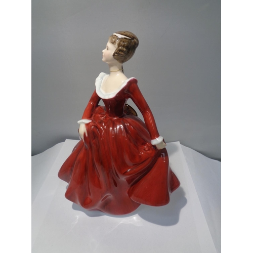 711 - A ROYAL DOULTON FIGURINE FRAGRANCE SIGNED IN GOLD