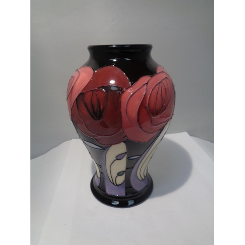 727 - A MOORCROFT BELLA HOUSTON VASE 6 INCHES TALL