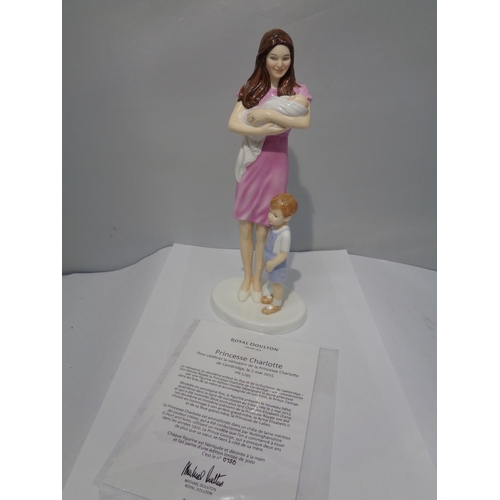 752 - A BOXED LIMITED EDITION ROYAL DOULTON FIGURINE PRINCESS CHARLOTTE