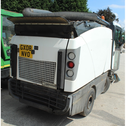 108 - JOHNSTON SWEEPERS GX08 NVD ROAD SWEEP NO VAT