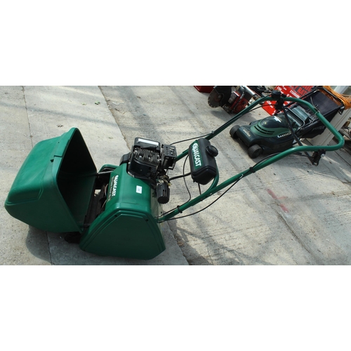 28 - QUALCAST CLASSIC PETROL 35S CYLINDER MOWER NO VAT