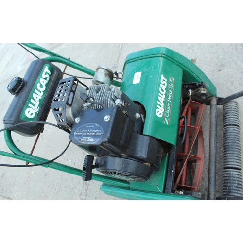 49 - QUALCAST CLASSIC PETROL 35S LAWN MOWER NO VAT