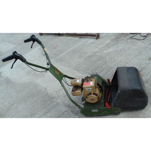 55 - WEBB PETROL LAWN MOWER WITH BRIGGS & STRATTON ENGINE NO VAT