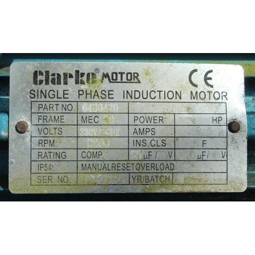 69 - CLARKE INDUSTRIAL AIR COMPRESSOR NO VAT