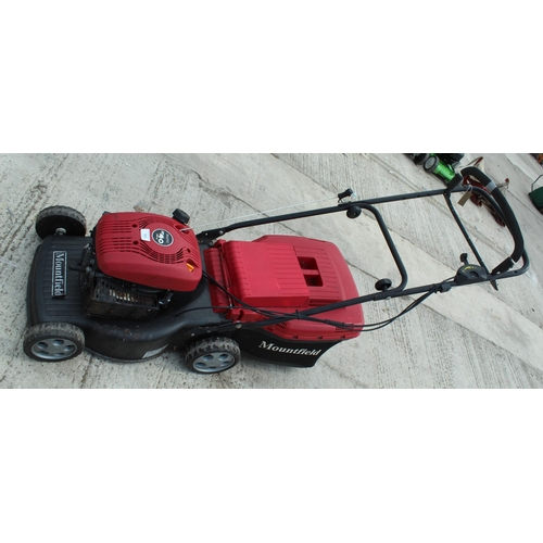 90 - MOUNTFIELD RV40 150CC MOWER NO VAT